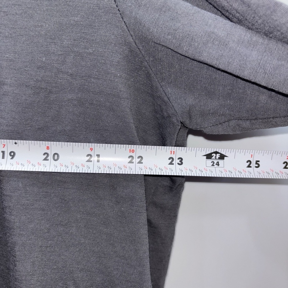 Rhone Merino Wool Long Sleeve Henley Shirt Gray Men's Large Performance - Picture 4 of 9